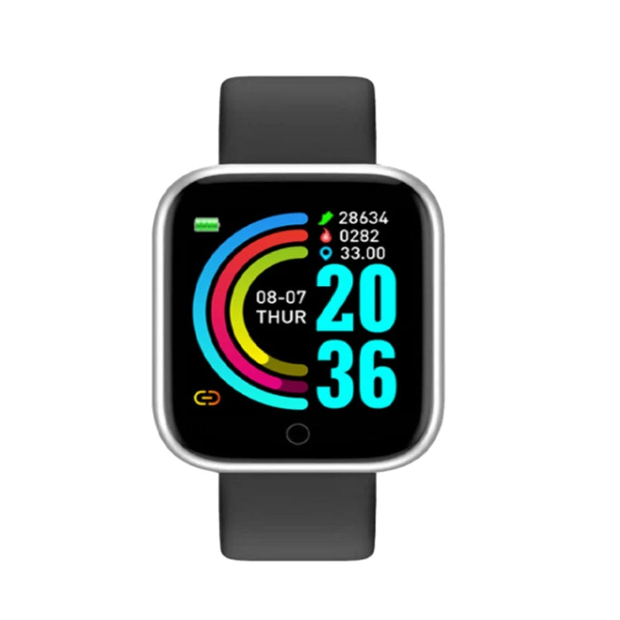 Sports Smartwatch For Men Women Watches Fitness Heart Rate Monitor Electronic Smart Watch Calory Music Player Y68 Bracelet Kids