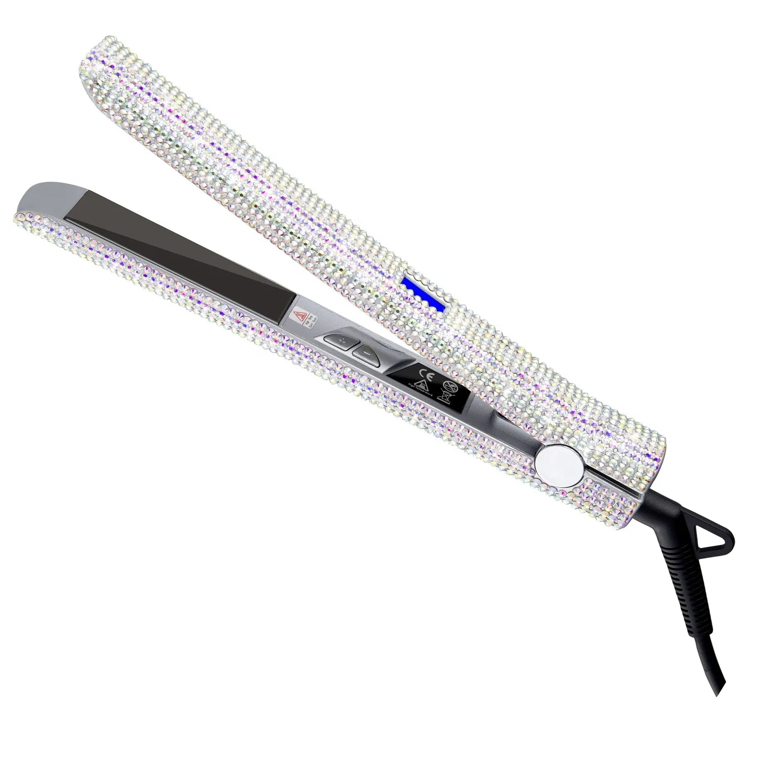 Hair Straightener Rhinestone Titanium Flat Iron Profession Salon Hair Straightening and Curling Iron