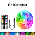RGB LED Strip Light 1-40m with Music Sync, 44-Key Remote & APP Control, 5V USB Flexible Tape for Home TV Backlight Decor