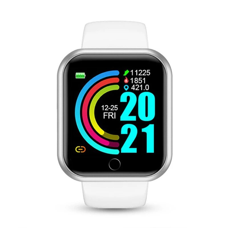 Sports Smartwatch For Men Women Watches Fitness Heart Rate Monitor Electronic Smart Watch Calory Music Player Y68 Bracelet Kids