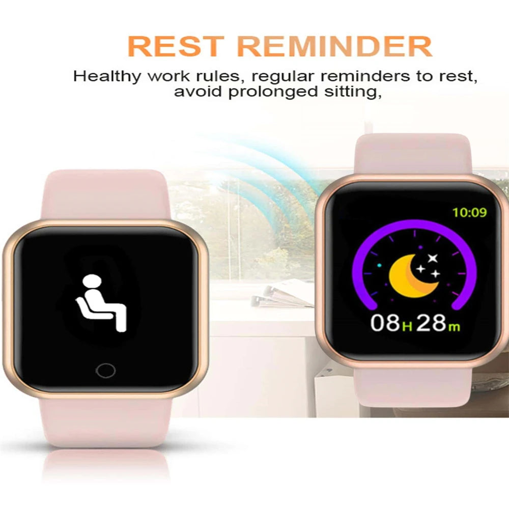 Sports Smartwatch For Men Women Watches Fitness Heart Rate Monitor Electronic Smart Watch Calory Music Player Y68 Bracelet Kids