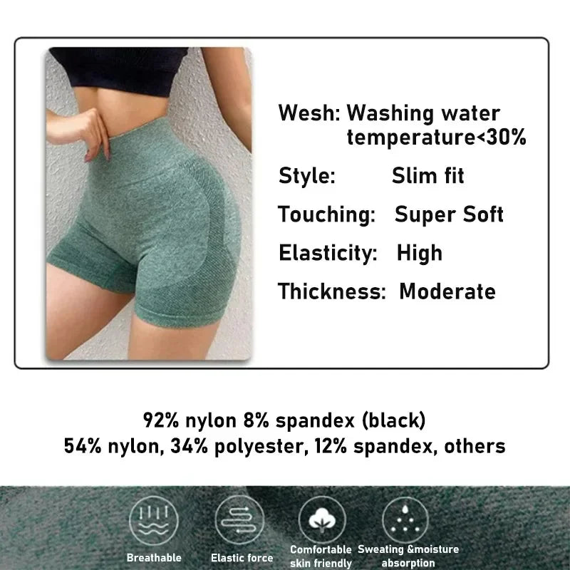 Women Yoga Shorts High Waist Workout Shorts Fitness Yoga Lift Butt Fitness Ladies Yoga Gym Running Short Pants Sportswear