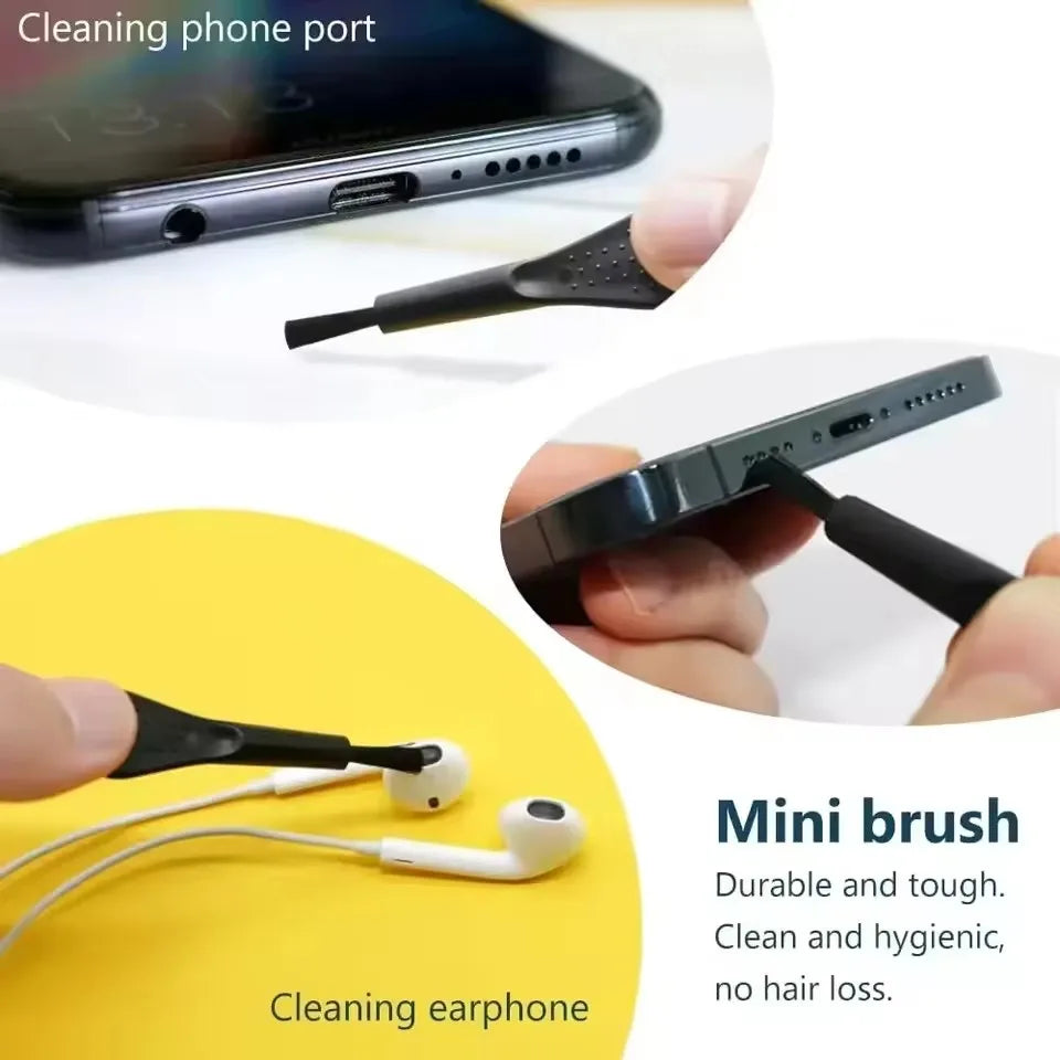 Cell Phone Charging Port Dust Plug with Cleaning Brush for IPhone 17 16 15 14Pro Max Plus Samsung Xiaomi IOS Type C Cleaner Set