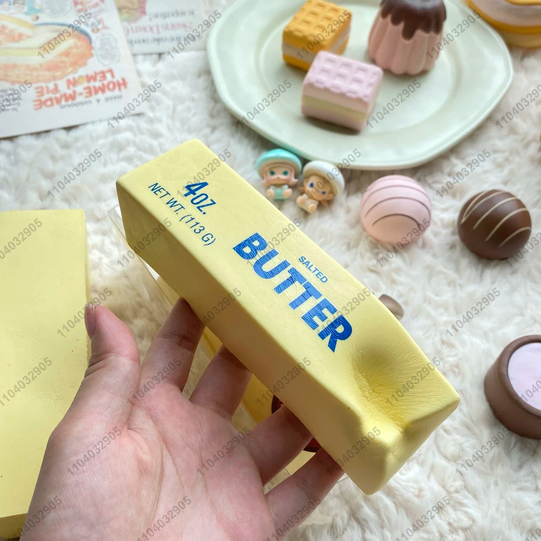 Butter Stick Squishy Fidget Toys Elastic Cheese Stick Funny Squeeze Prank Toy Stress Anxiety Relief Game