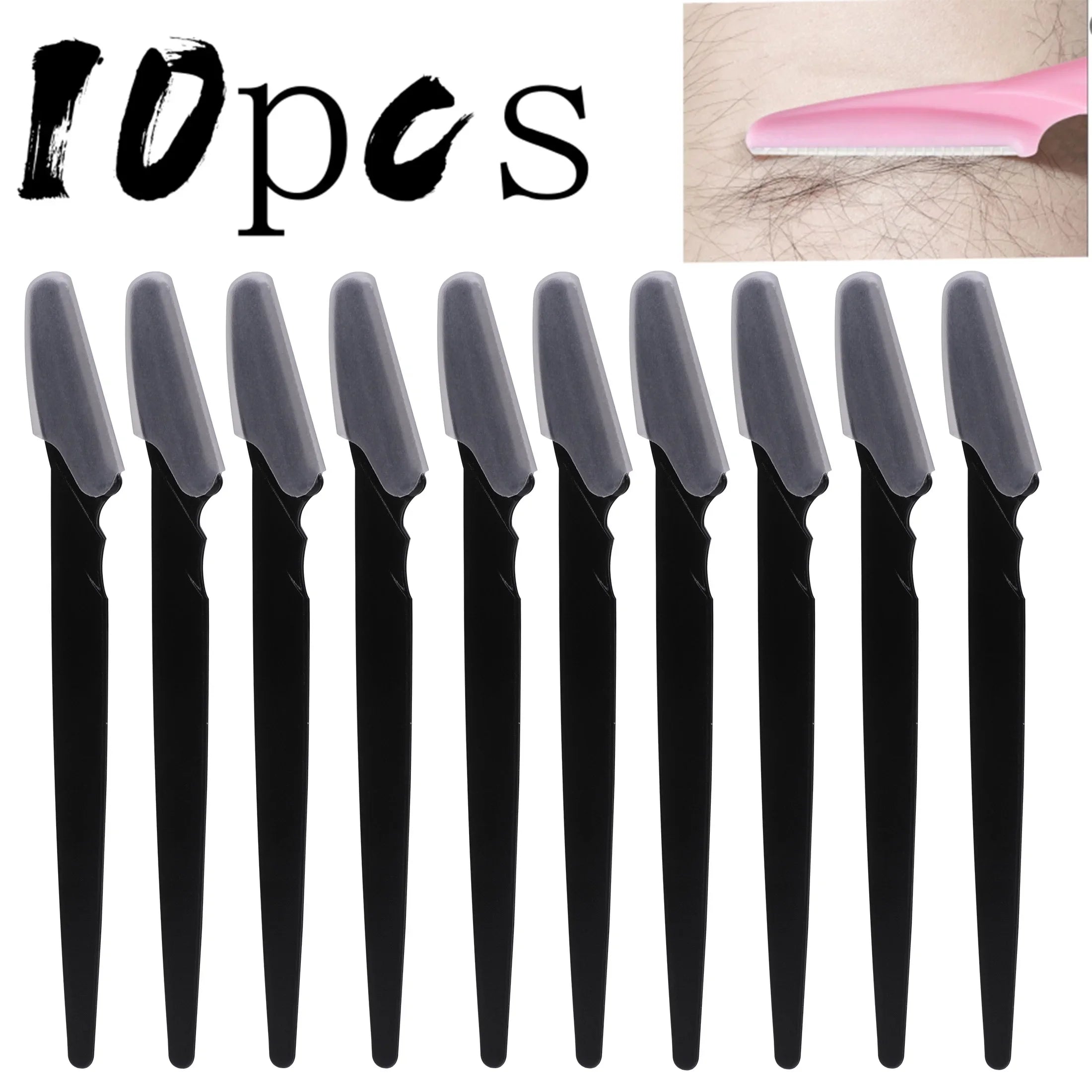 Wholesale 5/10/30/40pcs  Razor for Trimmer and Women Eyebrow and Men Shaver with Hair Razor and Face  Protective Cover,Safe rap