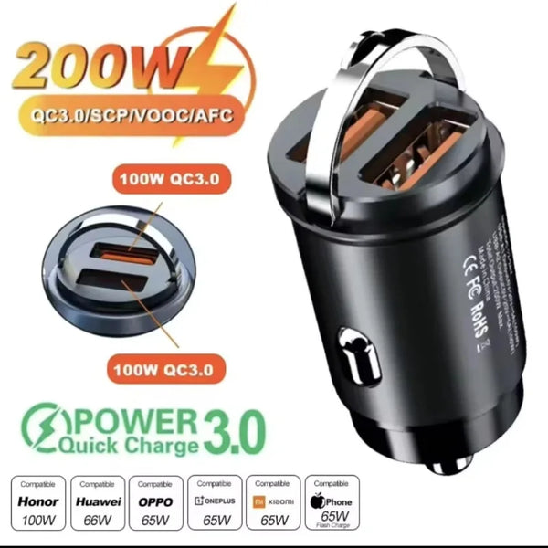 Fast Charge Mini Car Adapter