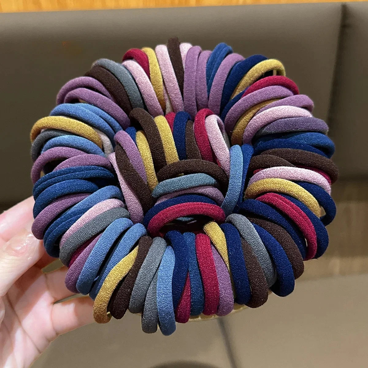 Colorful Ealstic Hair Ties for Girls Ponytail Hold Scrunchie Rubber Band women Fashion Hair Accessories elastic hair bands