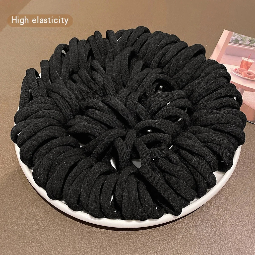 Colorful Ealstic Hair Ties for Girls Ponytail Hold Scrunchie Rubber Band women Fashion Hair Accessories elastic hair bands