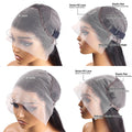 Straight hd lace frontal wig 13x6 human hair for black women 13x4 transparent lace front wigs 40 inch Straight Brazilian wig