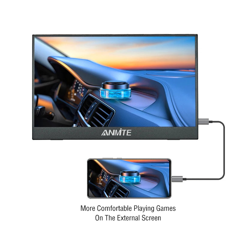 14 Inch Portable  Touch Monitor Non-touch optional 16:10 400cd/m2 Gaming Computer Expand Display For XBox PS4/5 Switch Loptop