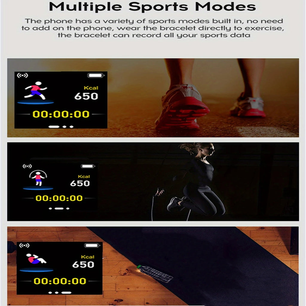 Sports Smartwatch For Men Women Watches Fitness Heart Rate Monitor Electronic Smart Watch Calory Music Player Y68 Bracelet Kids