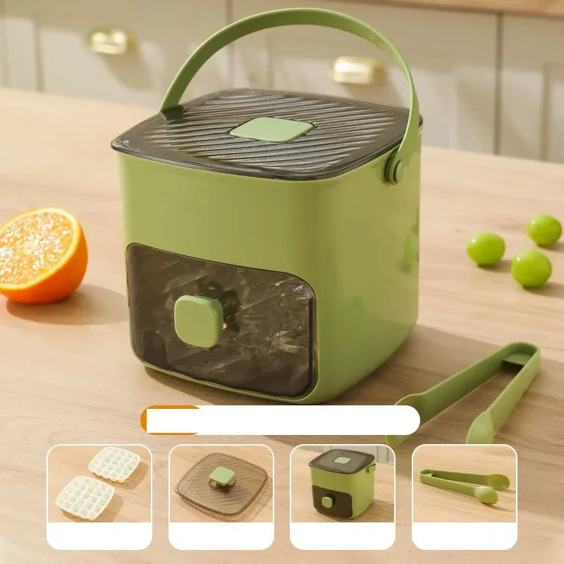 48 Grid Ice Cube Mold Reusable Refrigerator Ice Maker One-touch Easy Release Homemade Ice Cube Tray Mold Home Ice Making Tool