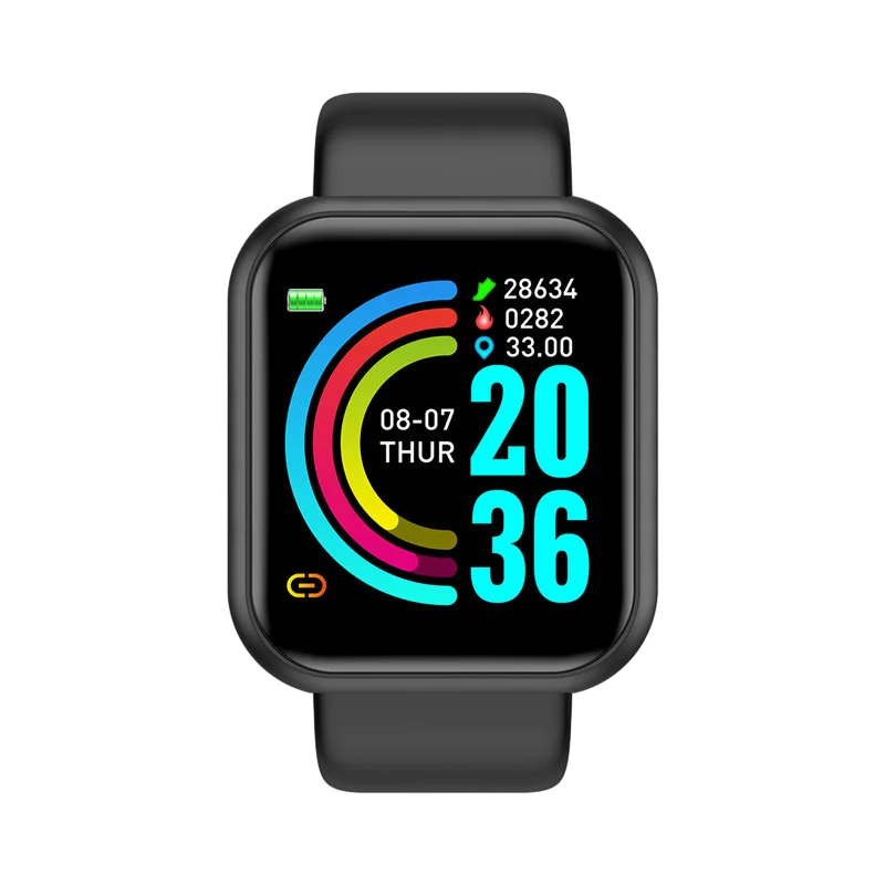 Sports Smartwatch For Men Women Watches Fitness Heart Rate Monitor Electronic Smart Watch Calory Music Player Y68 Bracelet Kids